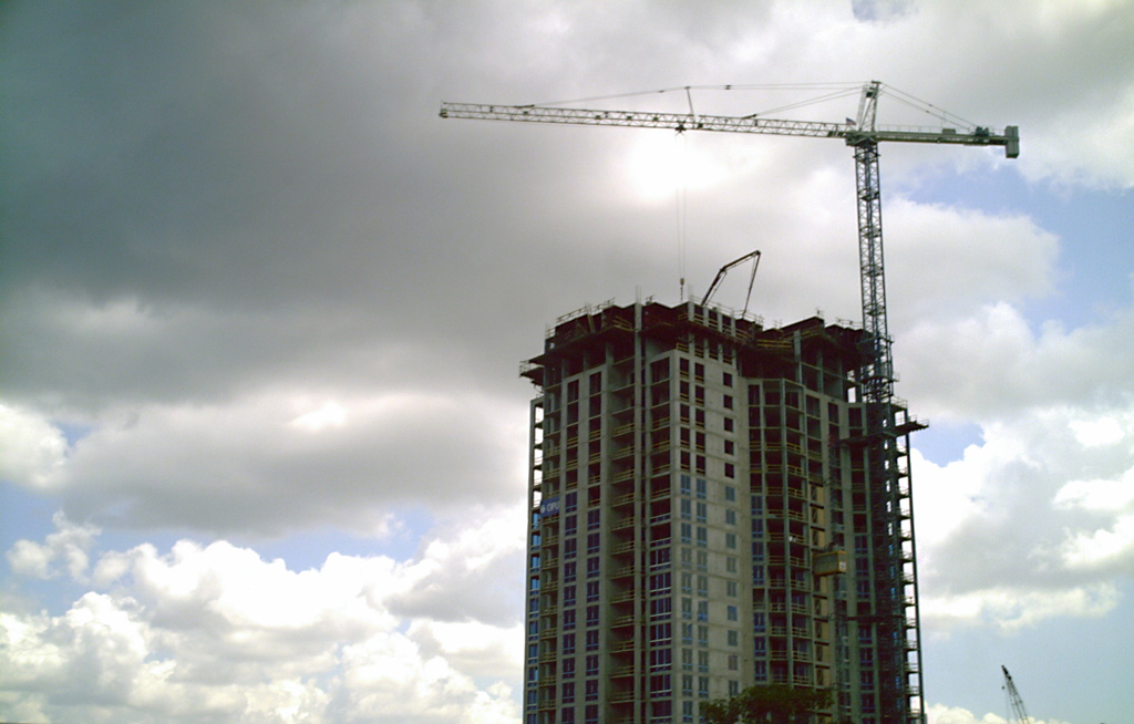 Tower Cranes Building High