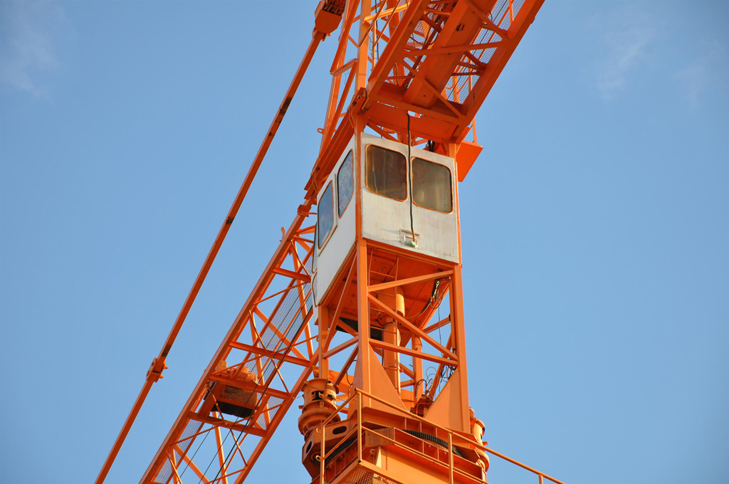 Tower crane close shot